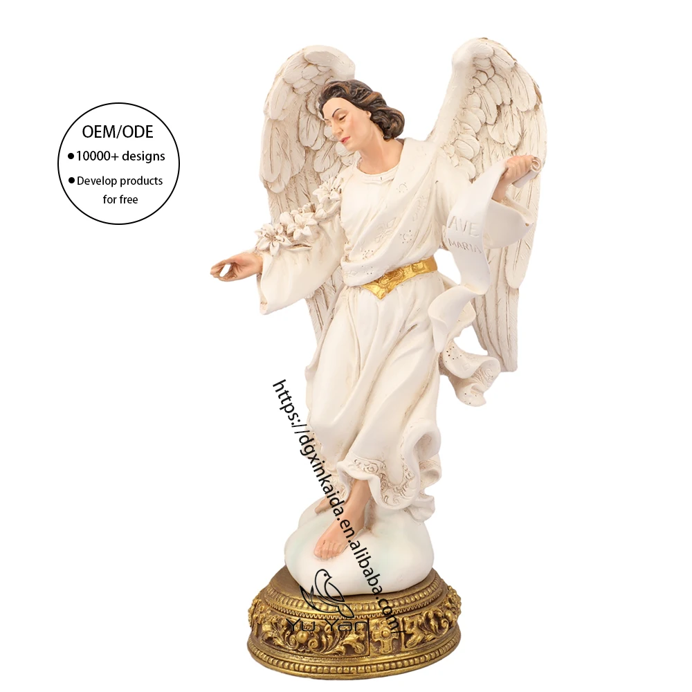 Factory wholesale catholic religious statues resin prayer toos christian nun  dress Saint statue in painted