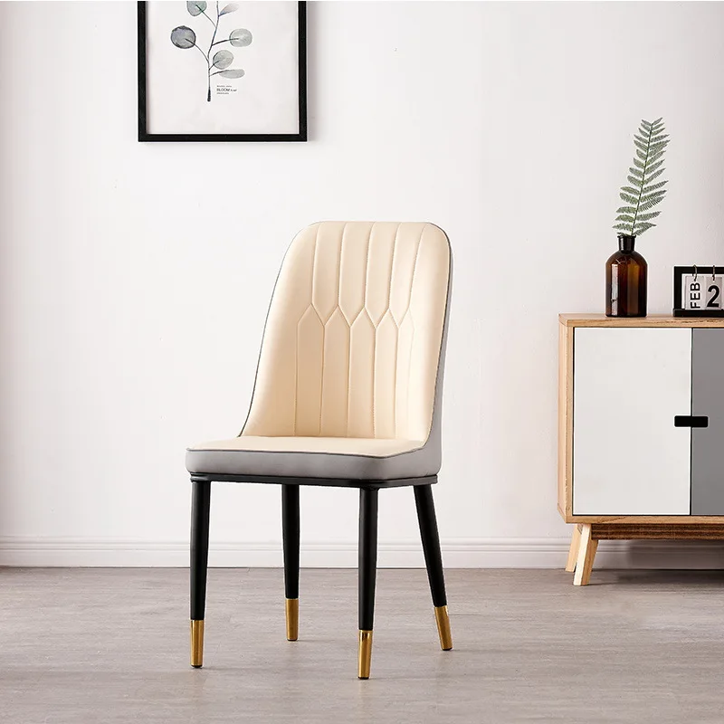
Nordic restaurant velvet dining chair modern minimalist living room dining chair 