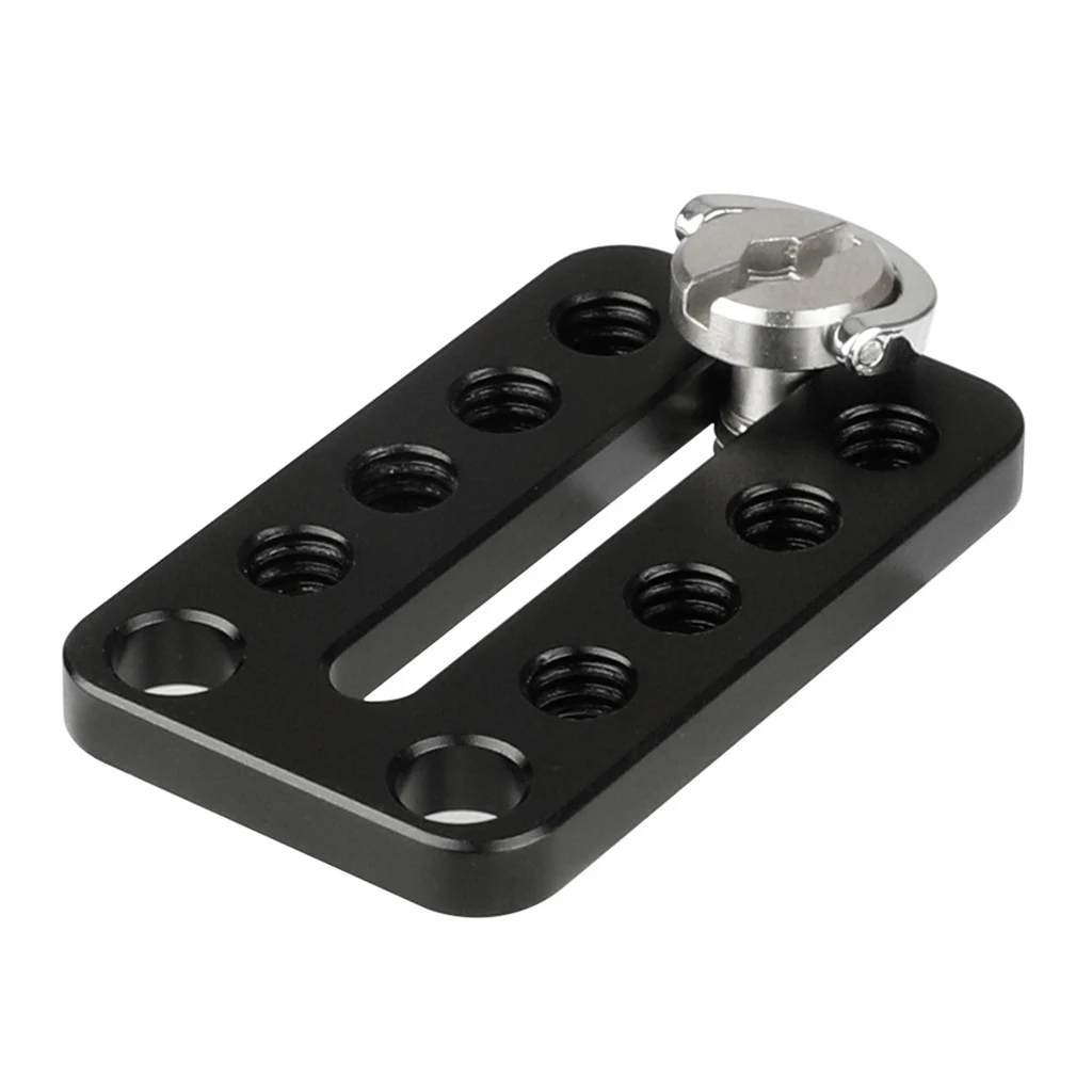 Universal DSLR Camera Tripod Mount Plate with 1/4 Screw for Camera Monitor Cage Rig