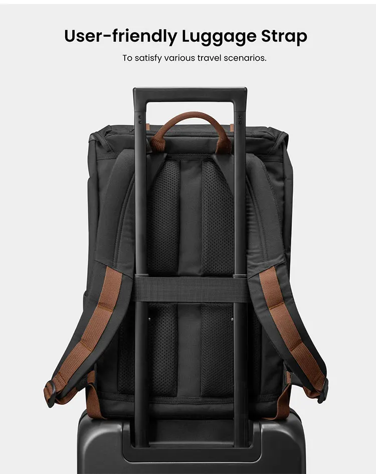 Flap Laptop Backpack Lightweight Water-Resistant Backpack Durable Campus Backpack