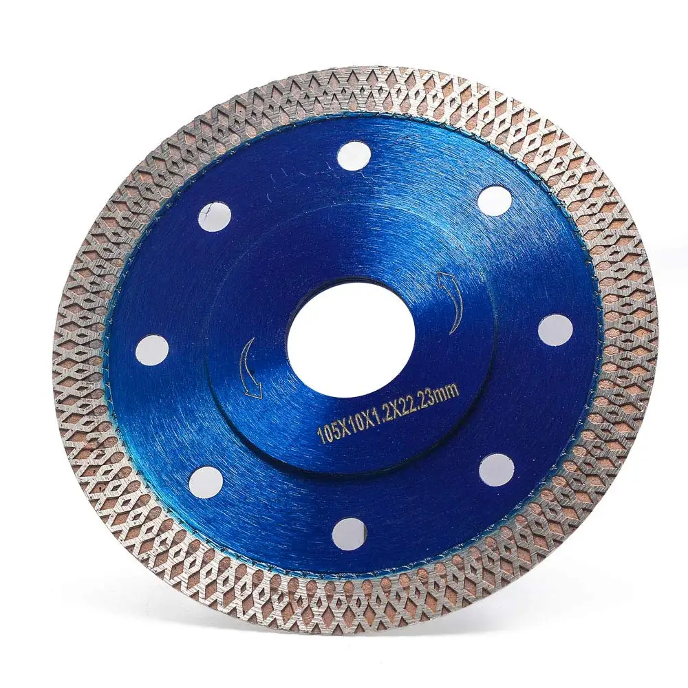 115/125/180/230mm Mesh Thin Turbo Diamond Cutting Saw Blades For Porcelain Ceramic Tile Cutting Disc