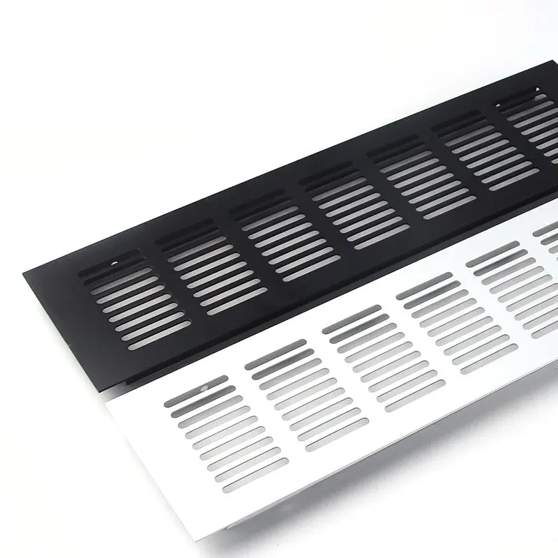 New Style Aluminium Custom Kitchen Decorative Side Grill Air Flow Rectangle Vent Material Furniture Cabinet Ventilation Profiles