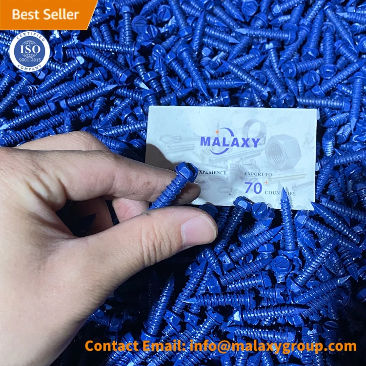 MALAXY Tapcon винты бетонные анкерные 1/4 Шестигранная головка шайбы