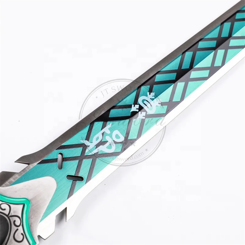 Overwatch Metal Weapon Replica White Tiger Skin Genji Deflect Blade Sword