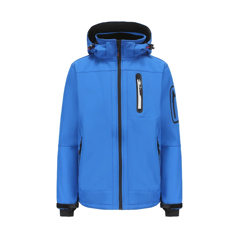 Customized OEM Design Cheap Soft Shell Winter Outdoor 95% Polyester 5% Spandex Men Softshell Jacket