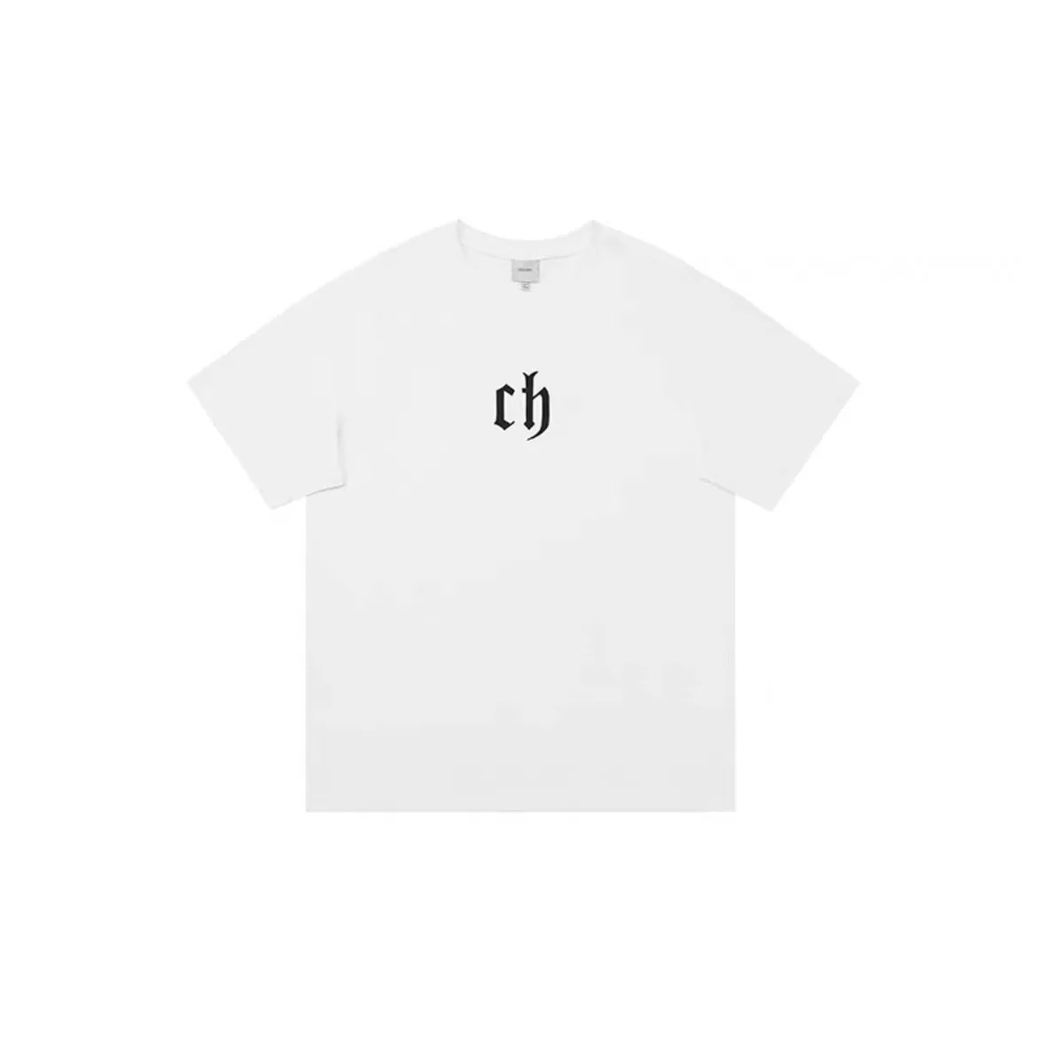 Heavy Weight Black Color Custom Graphic Tee Shirts Combed Cotton Mock Neck Tshirts