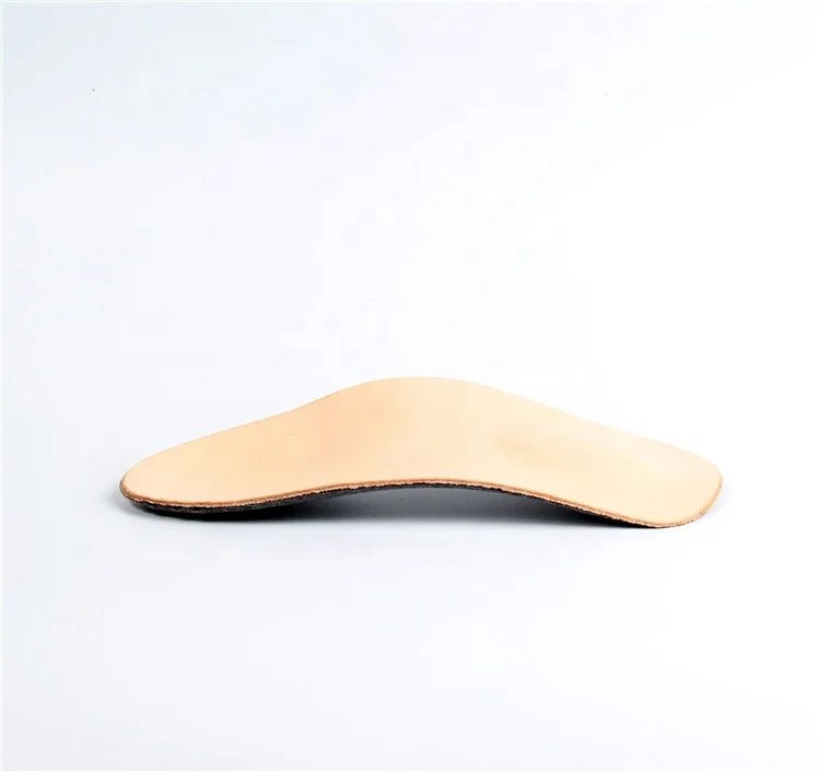 P13 3/4 leather heat moldable orthotic arch support flat feet custom orthotic thermoplastic insole