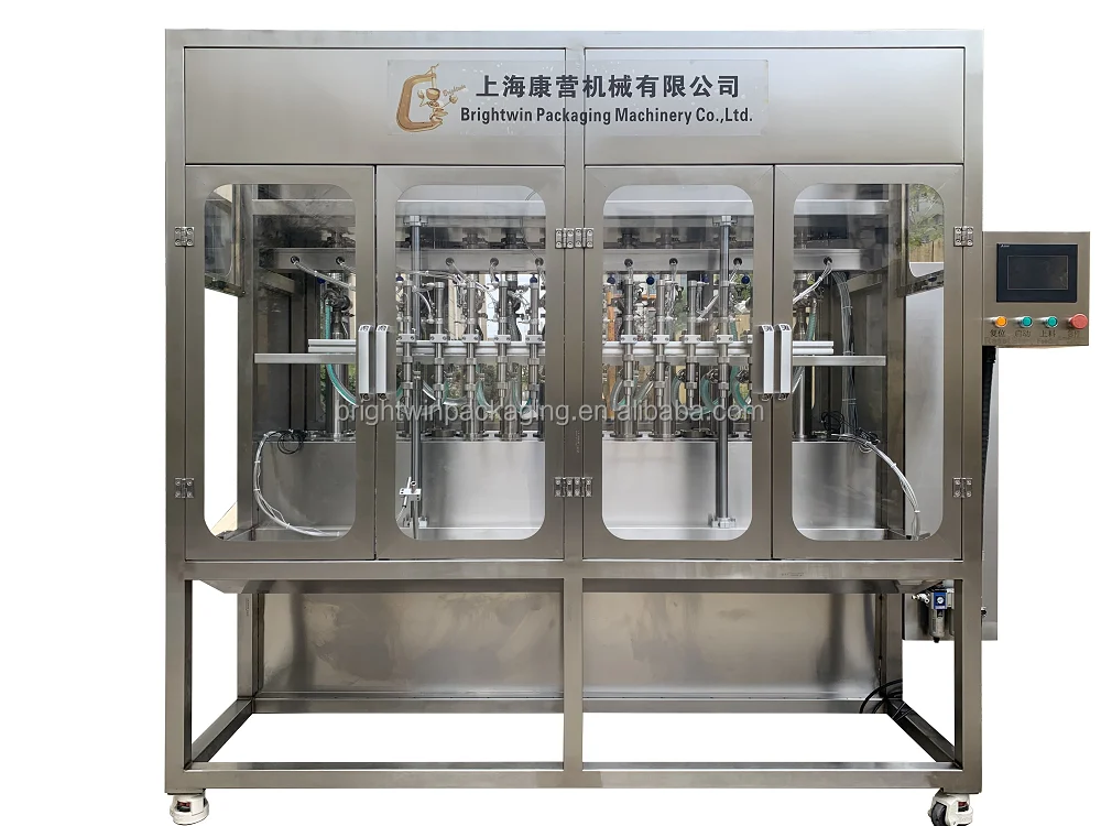 Filling capping labeling machine with CE ISO GMP certificate for engine brake oil