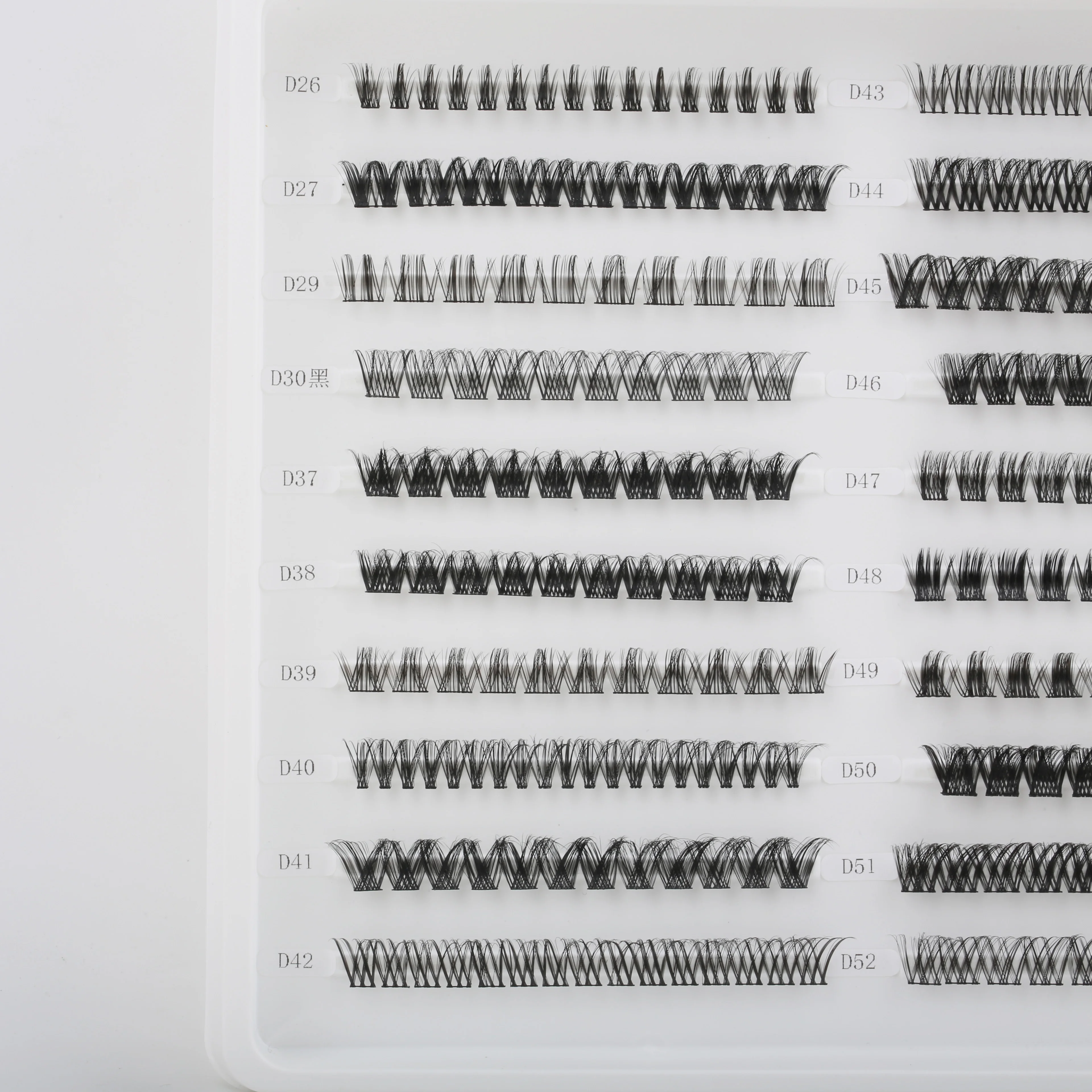 Long Lasting Band Press on Segment Lash No Glue Needed Cluster Lashes Pre-Bond Press-On Diy Eyelashes