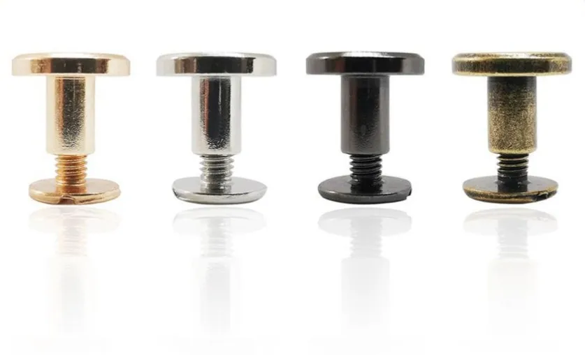 Wholesale Chicago Rivets For Belt Hat Garment Leather Craft Screw Back Rivets Metal Flat Rivet