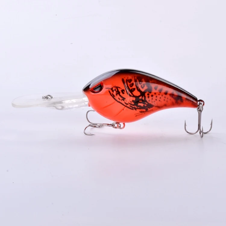 6inch/43g deep diving wobbler crankbait glow lure with long lip minnow lure set
