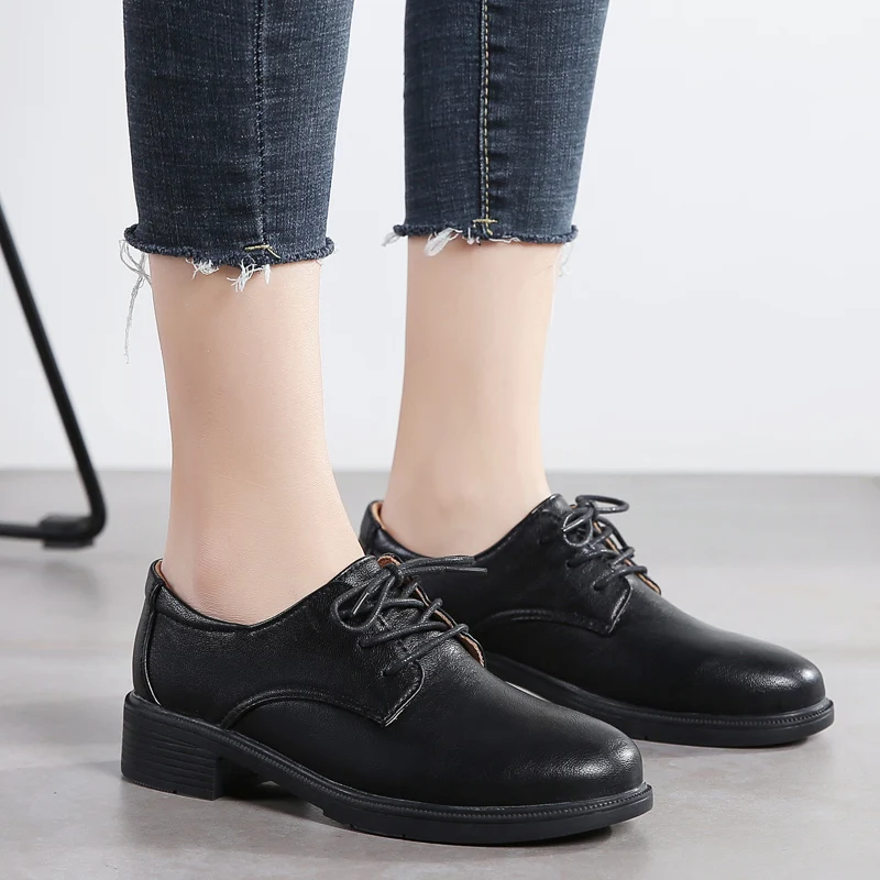 
2020 Hot Sale Women Genuine Leather shoes Office Walking Shoes 