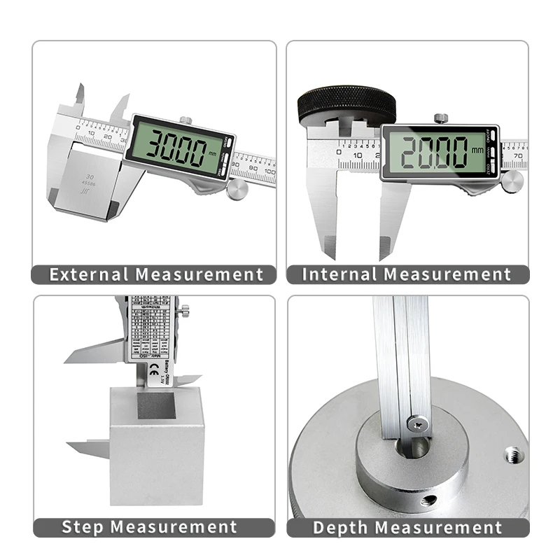 Stainless steel Digital Large LCD Screen Vernier Caliper  150 mm 6 inch Chinese Factory calipers measuring tool