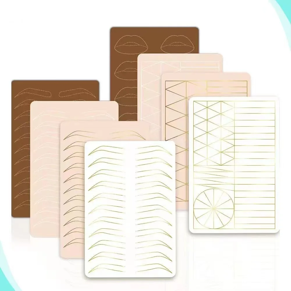 Privste Label Latex Permanent Make Up Double Side Silicone Lip Pmu Rubber Microblading Tattoo Practice Skin