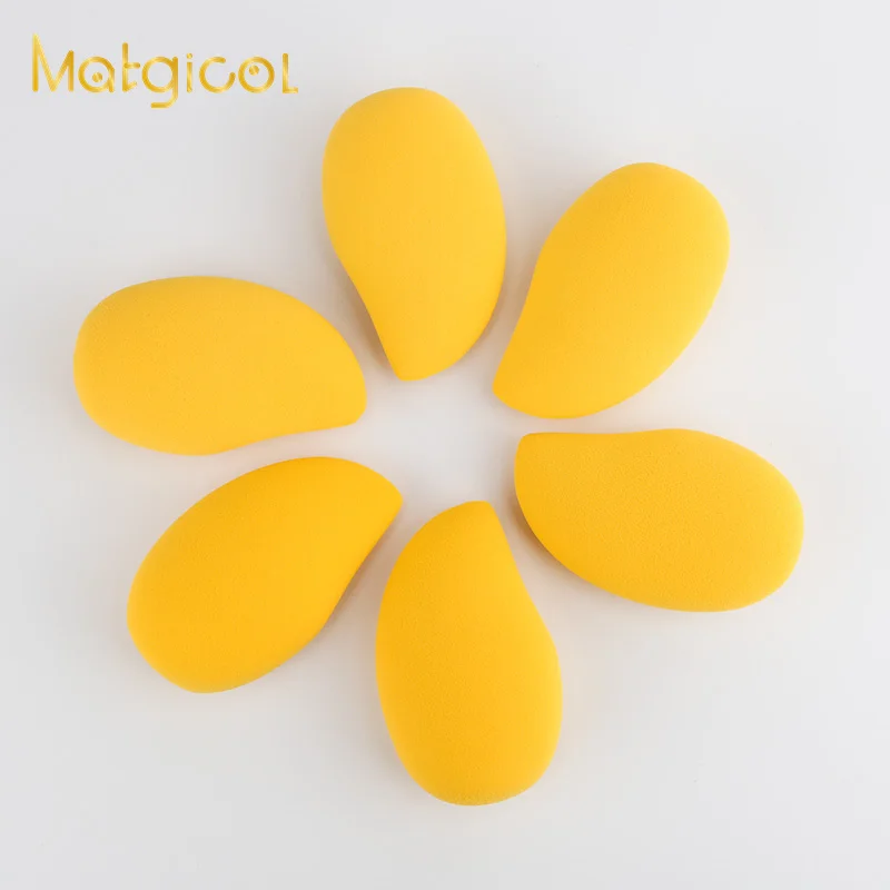 Новый продукт для девочек, моющаяся губка для макияжа в форме манго для личной гигиены
