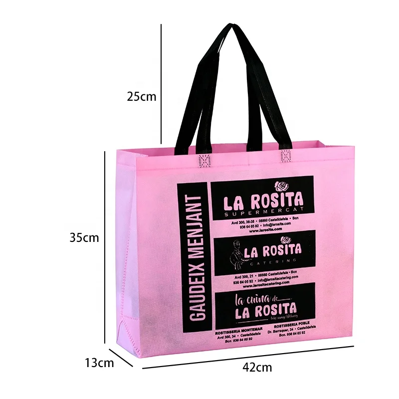 Cheap price custom design foldable reusable non-woven shopping tote bag