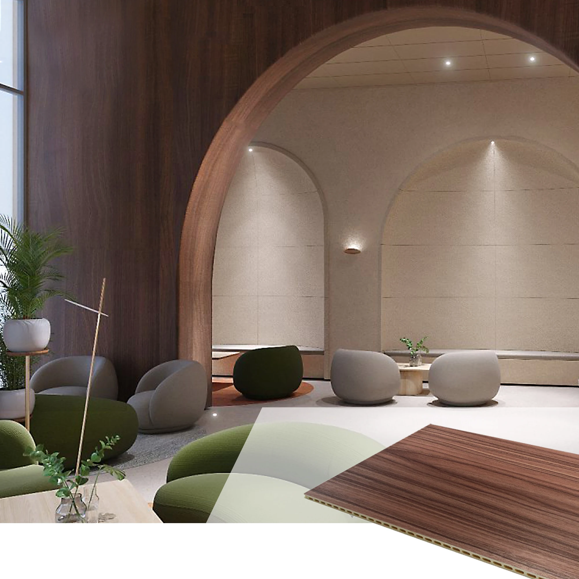 bamboo fiber wall panel U/V/Flat/lock/seam decorative panels wall paneling for interior decor