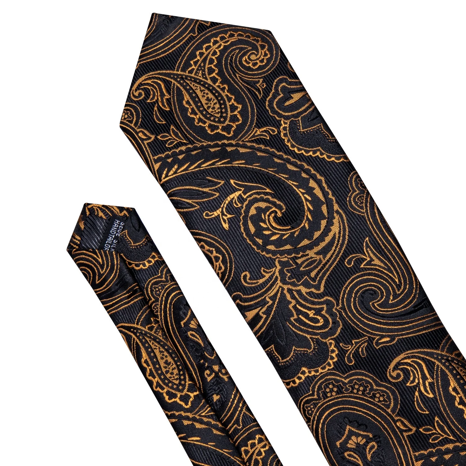Discount Gravata Silk Mens Paisley Tie and Pocket Square Set