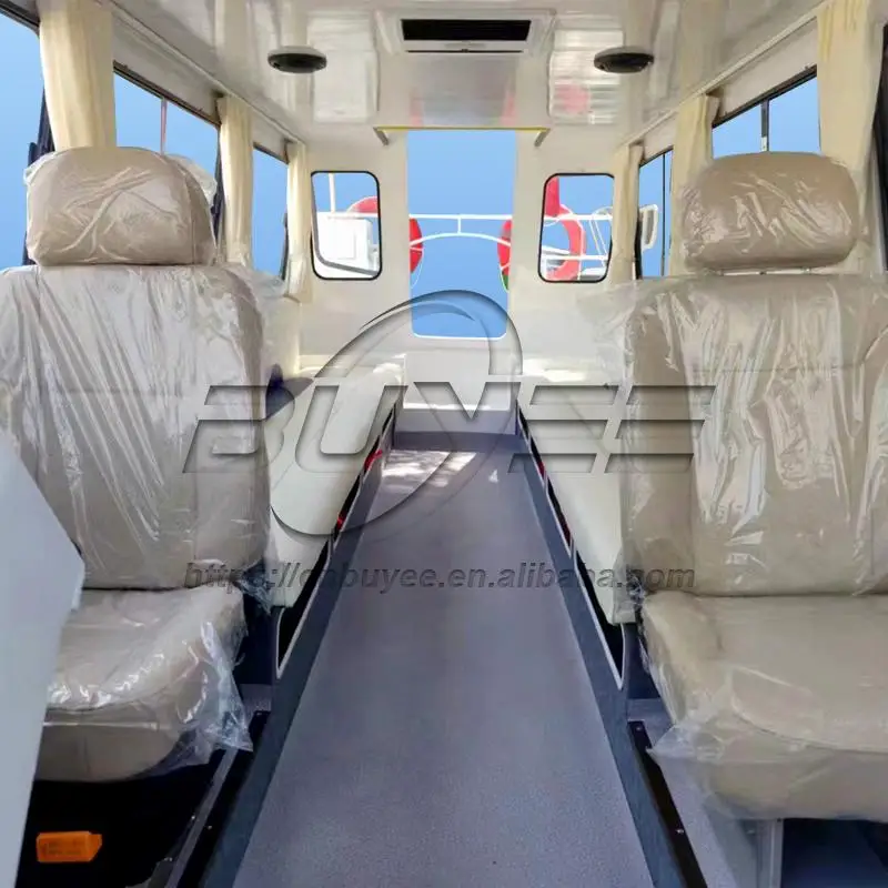 Factory Price Flush Deck Vessel Speed Boat 7.6 Meter 12-14 Persons Aluminium Boat Fun And Exciting Water Play Equipment