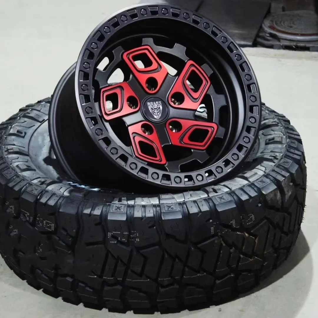 BEAST 17 20 дюймов 6*139 7 5*127 бордовый замок внедорожные колесные диски 9/12J отрицательное смещение-44/-38 кованое колесо для Ford Ranger F150 Jeep