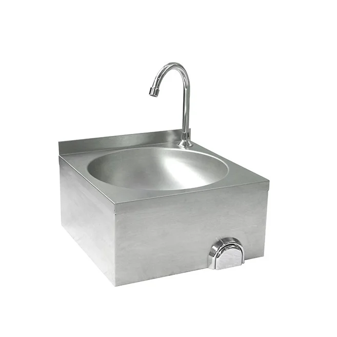 Hand washing basin knee operated sink