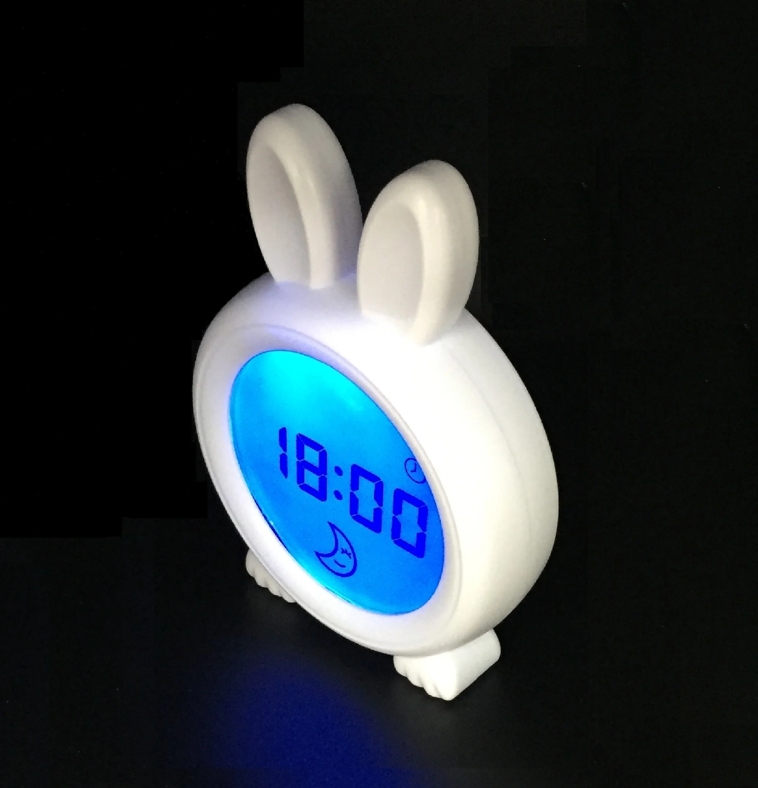 Sleep trainer kids,  night light with alarm clock Rabbit shape
