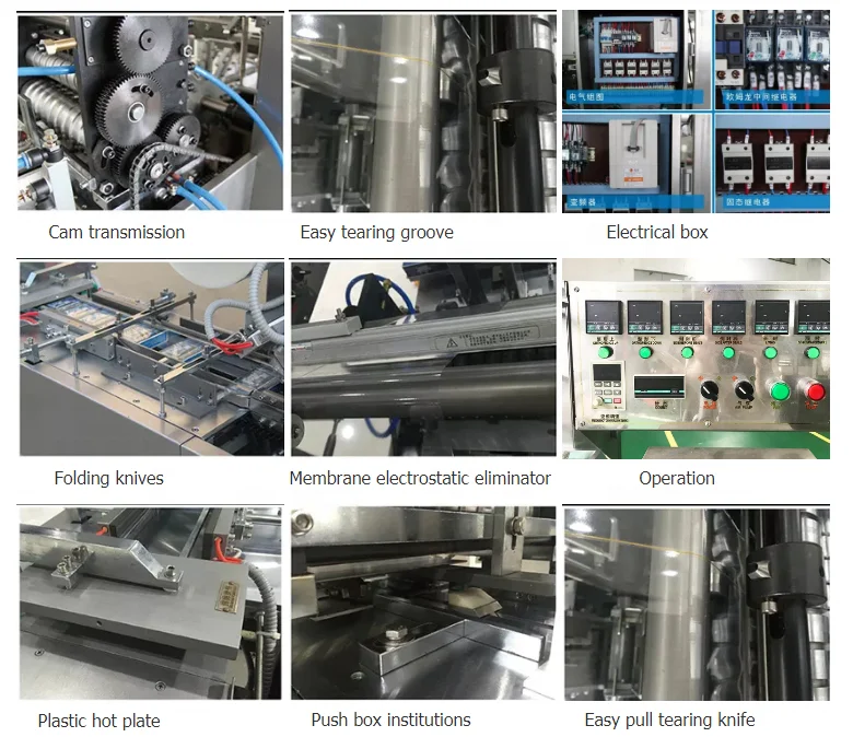 Automatic Shisha Tobacco Box Packing Overwrapping Cellophane Film Wrapping Machine