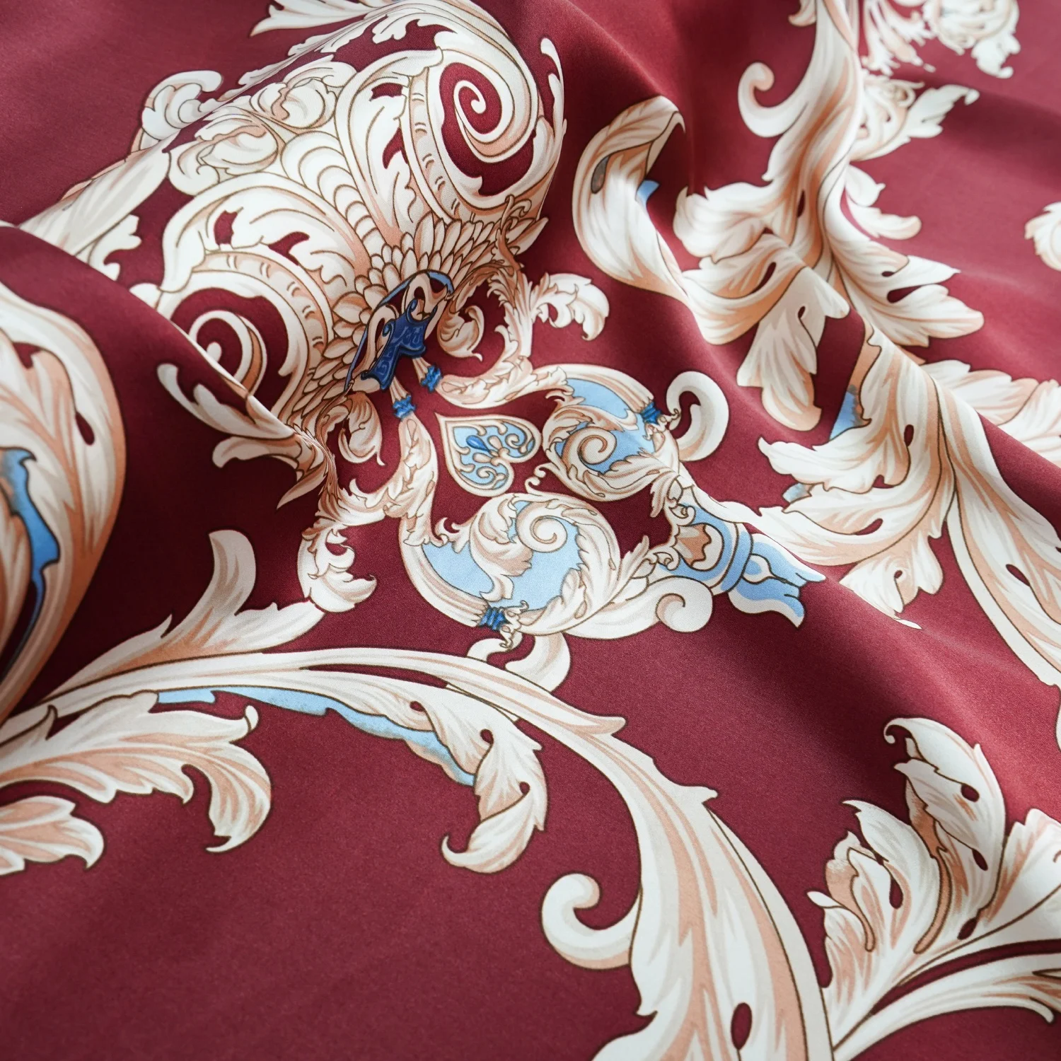 Тканая Ткань Шармез 100% шелк тутового шелкопряда с цветочным узором