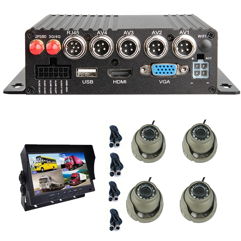 H.264 4 CH SD Card MDVR(1080P AHD, 4CH)   dvr  car  camera  kit