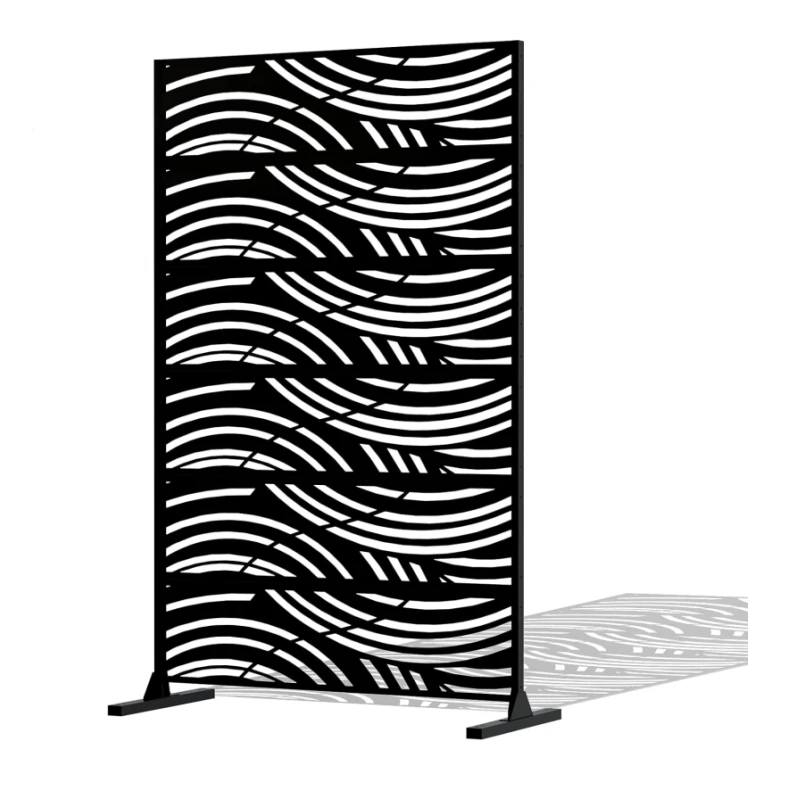 Custom Outdoor steel Privacy Screens and Panels Metal Privacy Fence Screen for Balcony Deck Garden Backyard Swimming Pool 6 FT