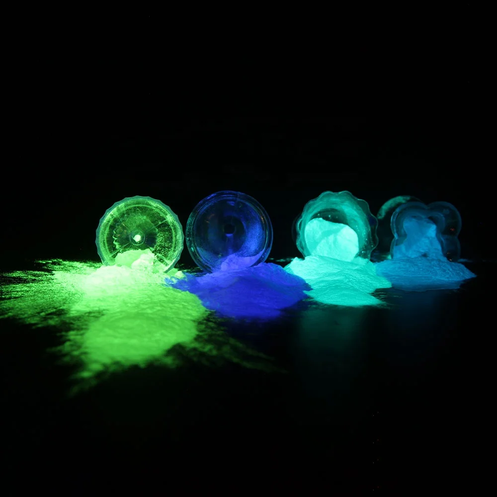 first order discount for new customers 4 colors for ink and paint photoluminescent pigment powder glow in the dark powder