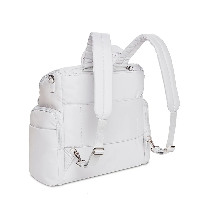 Large Custom Waterproof Cotton Caddy Storage Organizer Mommy Nappy Bag Baby Diaper Backpack With Strap