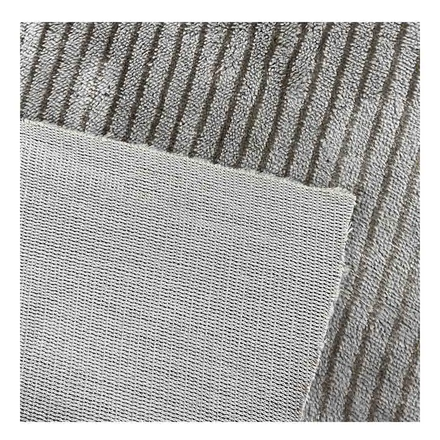 Micro Polyester Spandex Strip Corduroy Knitted Stretch Brushed Green Fleece Velvet Fabric By The Yard Roll For Dresses