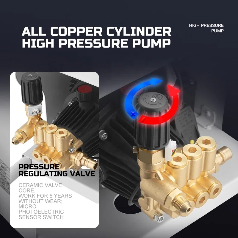 1.8kw 100bar Household Pressure Washer 1500PSI Electric Pressure Washer 220V Cold Water High Pressure Cleaners Vertical Pump OEM