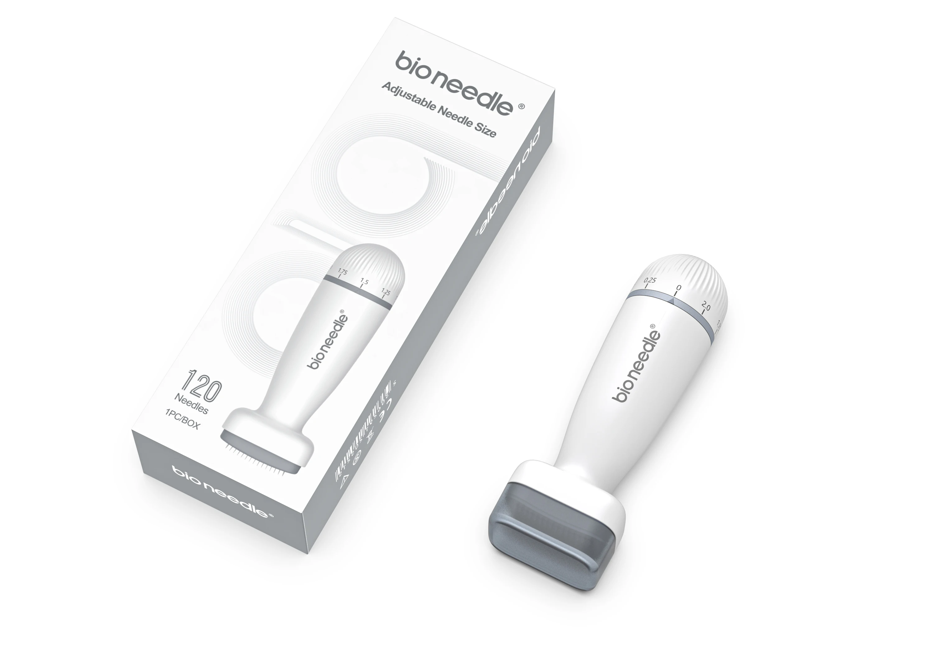 Serum Applicator Bio Needle 120 Pins Stainless Steel Microneedling 120 needle Derma Stamp System Home Use Skin Care Tools