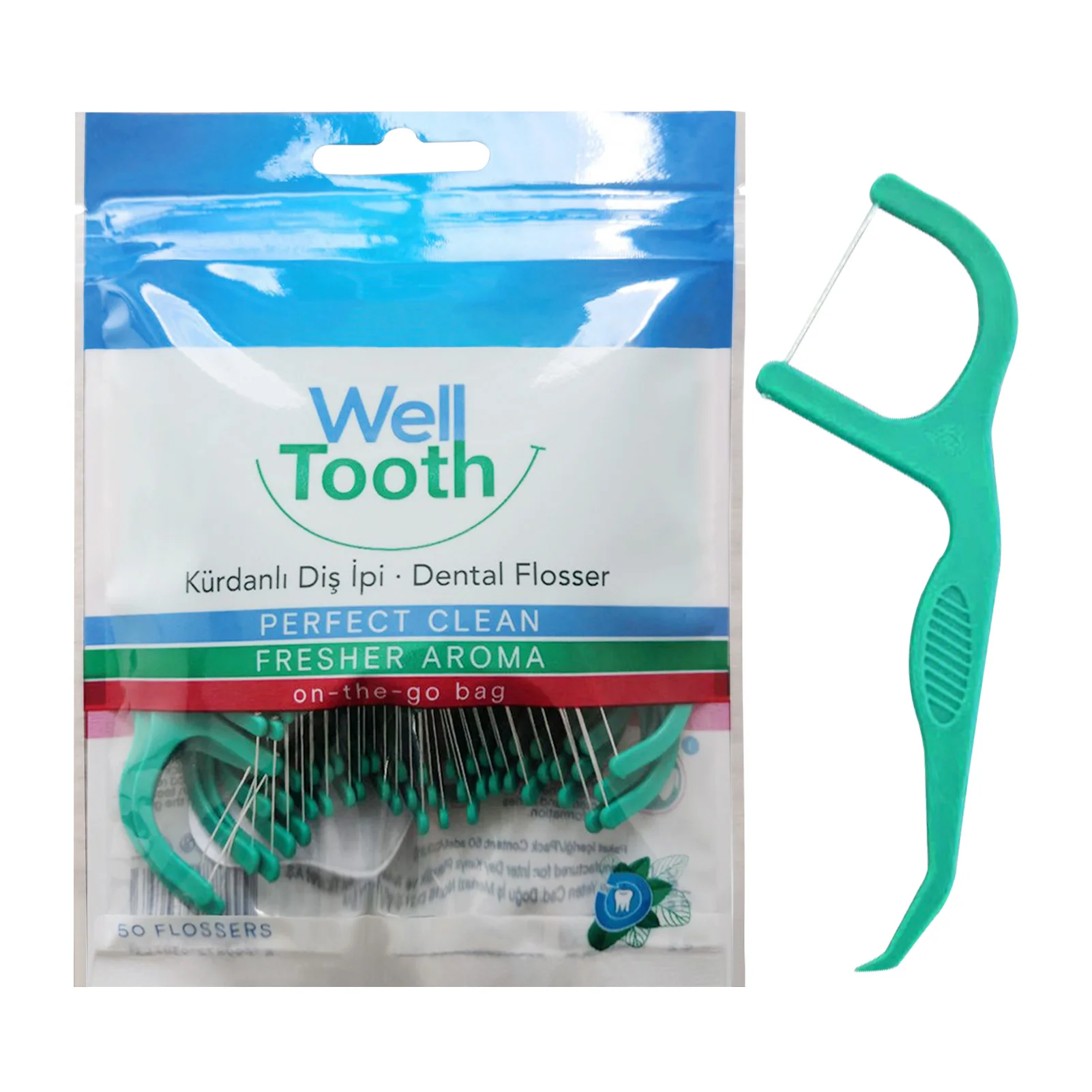 OEM dental floss pick portable strong floss toothpick adult dental floss