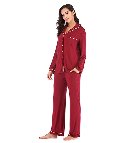 Wholesale Fashion Soft Cotton Woman Hemp Adult Pyjamas Women Sleepwear 2 Piece