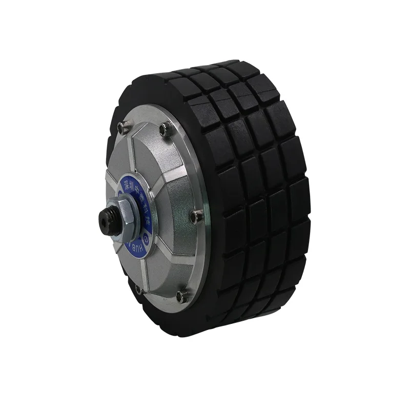 ZLTECH high performance 4.5inch 24V 200W 300RPM 150kg load IP54 1024 PPR encoder electrical driver wheel hub motor for robot