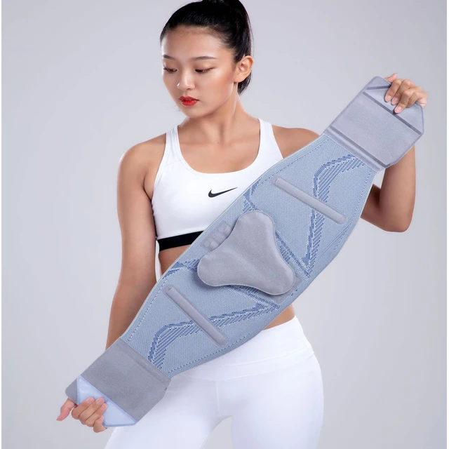 
2021 new knitted elastic breathable back support belt orthopedic sports belt 