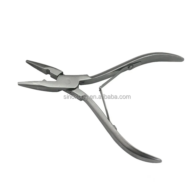 Wholesale stainless hair extension plier for apply micro ring beads link plier hair extension tools