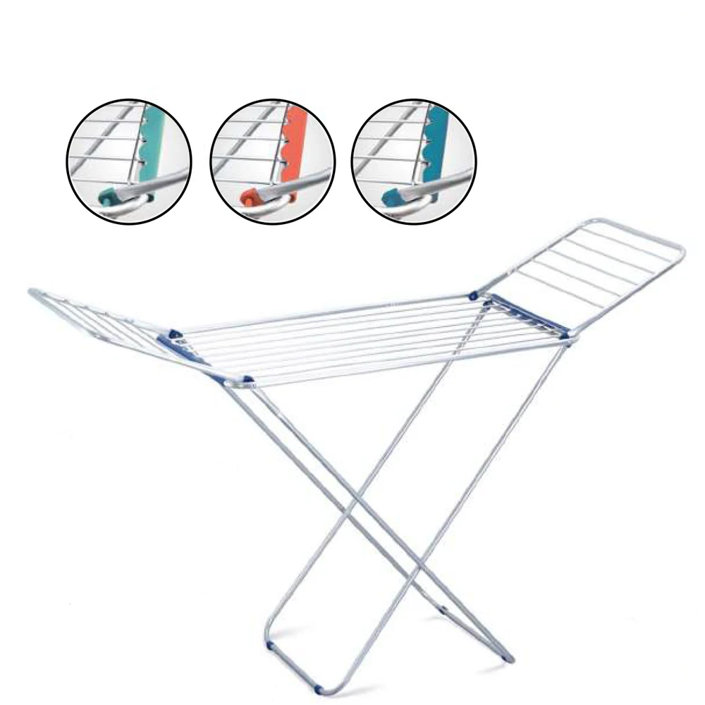 hanging clothes drying rack hanger laundry foldable aluminium clothes drying rack clothes with wheels rolling collapsible