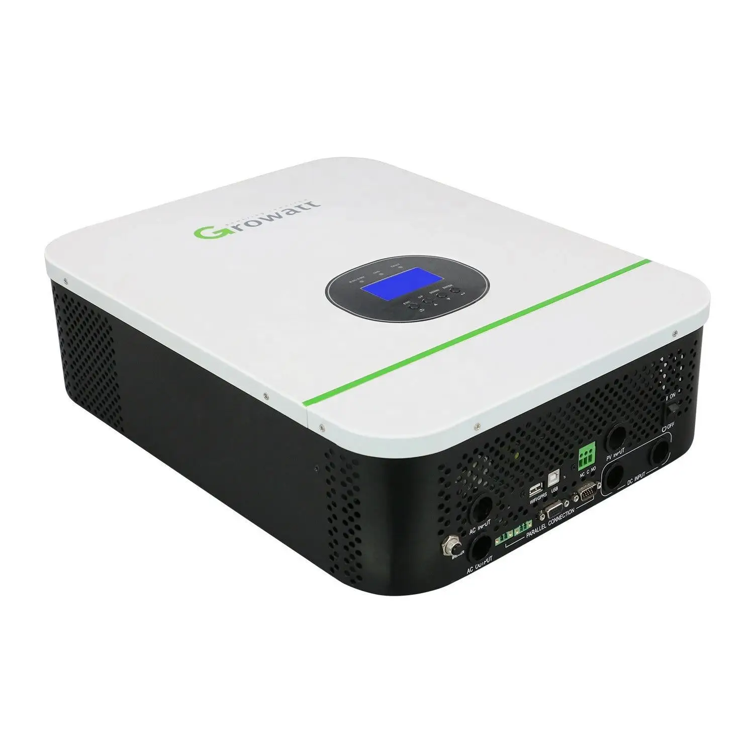 Growatt SPF 3000TL HVM 3kw inverter, Integrated MPPT charge controller