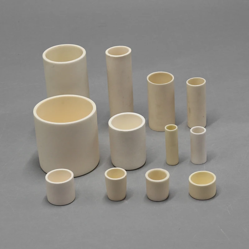 Corundum Cylindrical Crucible 99% Alumina, High Temperature Resistance 1600