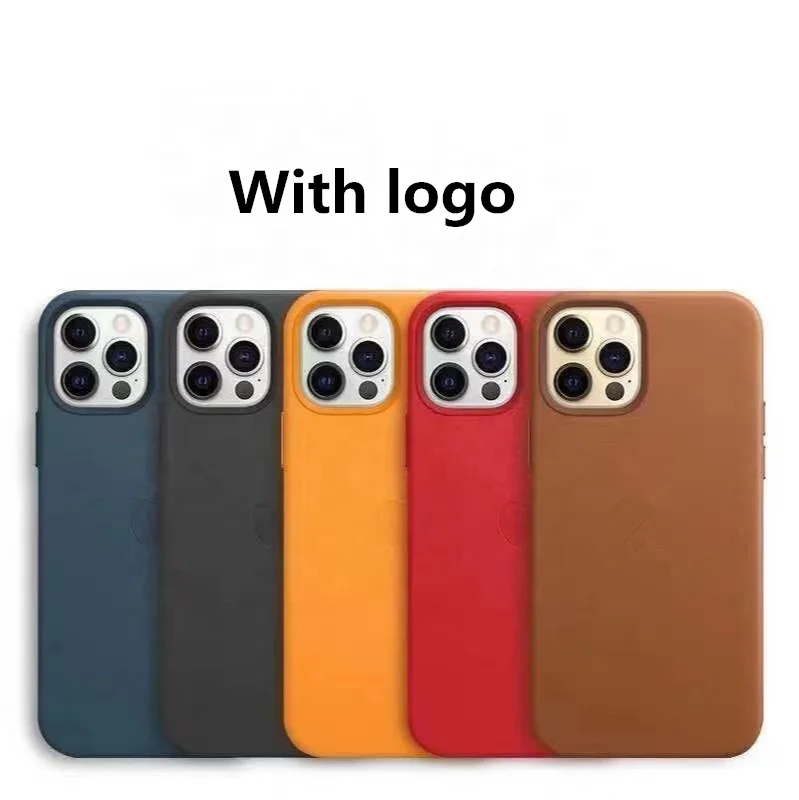 2020 New magnetic wireless chargers back cover for iPhone 13 12 Pro max for maggsafe PU leather phone case