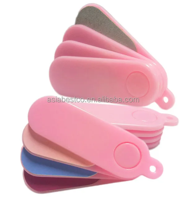 4 In 1 Fan Shape Mini Nail Files Fast Polishing Private Label Nail Tool