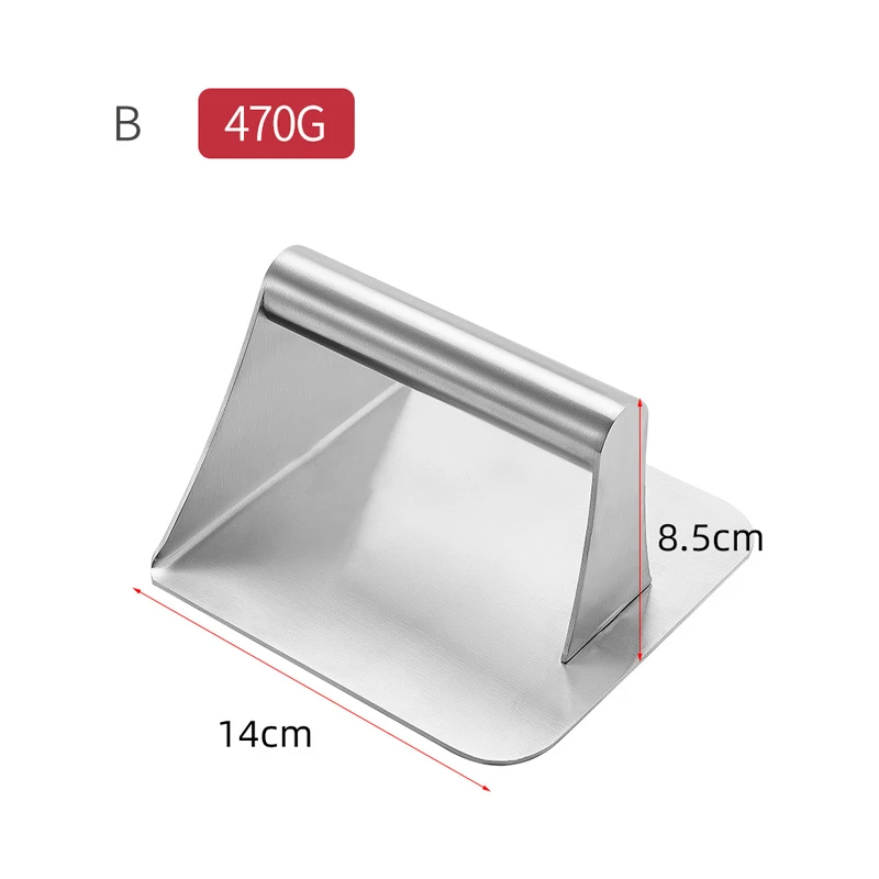 2023 Stainless Steel Meat Press Meat Patty Press Mould Burger Steak Press Teppanyaki Tool