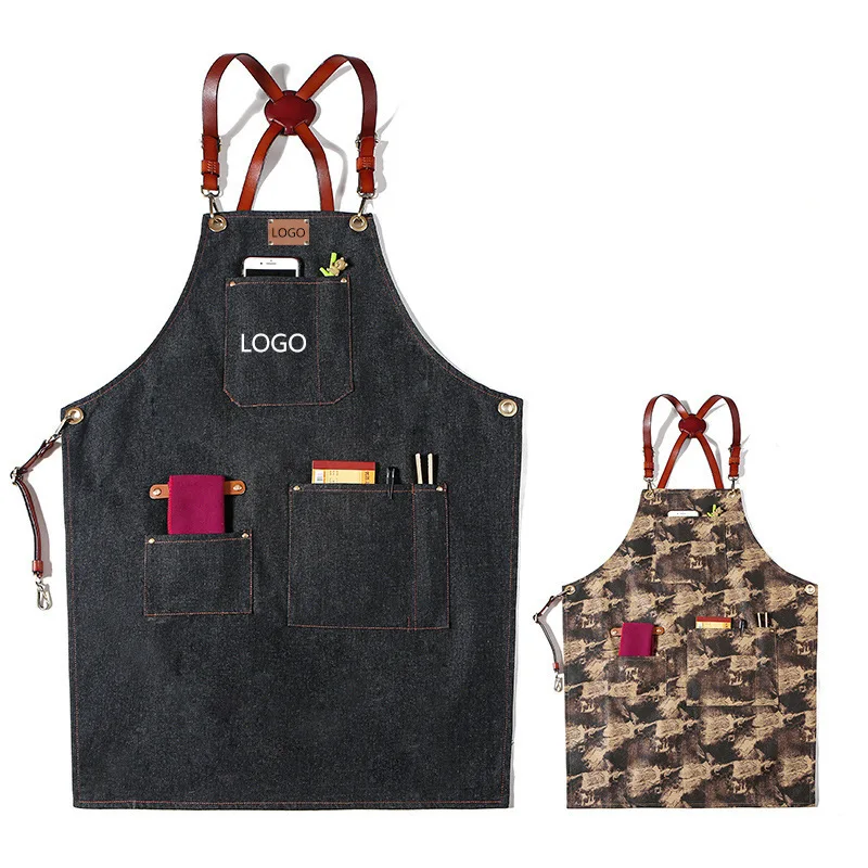 Barber Decor apron Kitchen Restaurant hairstyle coffee milk tea Florist manicure