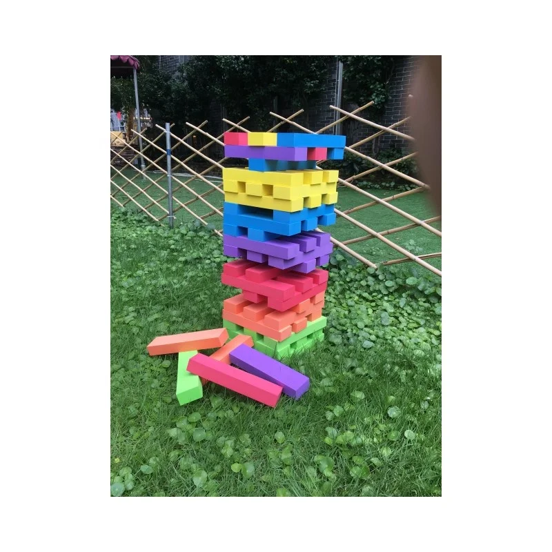 EVA Foam Tumble Tower 60 Pcs Tumbling Tower Stacking Tower For Kids
