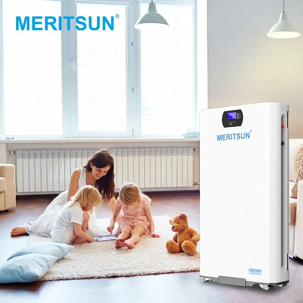 MeritSun Lithium Home Battery 15kwh Wall Mounted Battery 51.2V300Ah Lifepo4 Battery