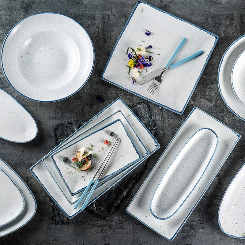 Hot Sell Dining Plate Tableware Cheap Set Restaurant Tonne Bowls By The Ton Saucers Dishes Per Dinner Plates For Home